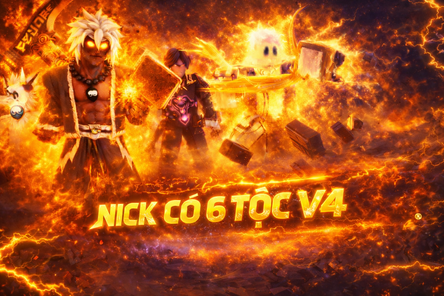 NICK CÓ 6 TỘC V4 - 2800 LEVEL