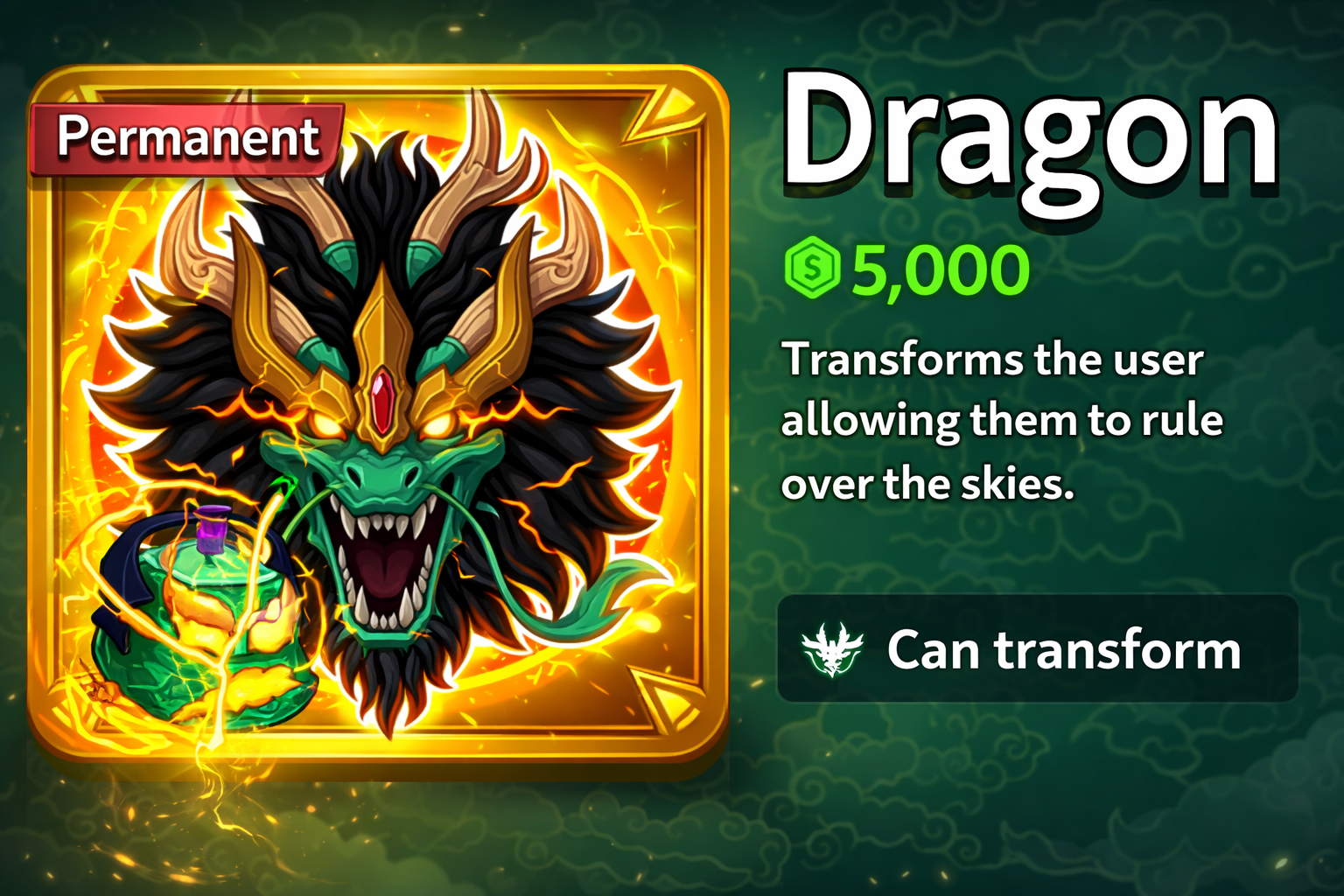 🐉 DRAGON PERMANENT – TRÁI RỒNG VĨNH VIỄN